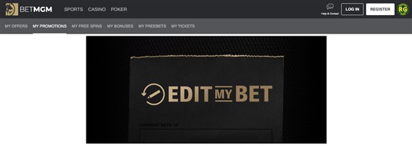BetMGM edit my bet